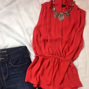 |19 Cooper| Bright Red Top